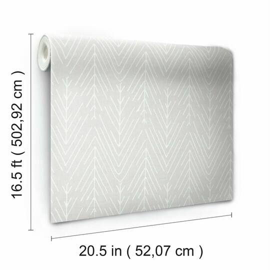 RoomMates Twig Hygge Herringbone Peel & Stick Wallpaper